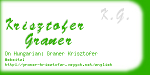 krisztofer graner business card